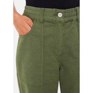 Whistles Khaki Tessa Casual Trouser